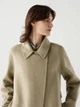 Пальто осеннее длинное женское Uniqlo 283349431 S Бежевое (1159833690) - изображение 3