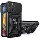 Протиударний чохол Armor Ring + захиcт камери для iPhone 11 Pro Max case Simon чорний - зображення 1