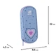 Пенал шкільний Kite Lovely 22x8.5x4.5 см Блакитний (K25-599-11) - зображення 2