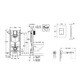 Инсталляция для унитаза GROHE Solido 3884966Q с кнопкой хром глянец CV033427 - изображение 6