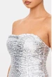 Сукня PrettyLittleThing CNK6885 44 срібний - зображення 4