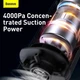 Автомобильный портативный пылесос Baseus A1 Car Vacuum Cleaner 2000 mAh, 30W, 25min, 4000Pa, ручной аккумуляторный (VCAQ010003) Blue - изображение 11