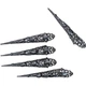 Кігті в камінні Cristal, в наборі 5 шт SETA Decor 25-530BLK-BLK - зображення 4