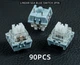 Набір Світчів, Механічних Перемикачів Для Клавіатури YuChao Drinkey Sea Blue Switch 90 Штук, Захищені Від Пилу, 3-pin, Сила Натискання 45 Грам, Ресурс 50 млн + Світчпуллер - зображення 1