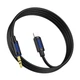 Кабель Borofone BL20 Lightning → 3.5мм (male–male), 1м, черный, силиконовая оплетка - изображение 3