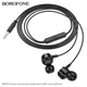 Провідні навушники з мікрофоном BOROFONE BM94 Sonar universal earphones 3.5мм 1.2м Black (6941991115820) - зображення 4