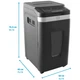 Уничтожитель документов шредер HP Pro Shred Auto 400MC A4 80g х 10 л 2*12 53л P-5 Black (2823) - изображение 7