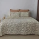 Покрывало с 1 наволочкой евро ТЕП Elegante Cotton Beige and White 4-04578_32778 220х240 см - изображение 1