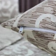 Покрывало с 1 наволочкой евро ТЕП Elegante Cotton Beige and White 4-04578_32778 220х240 см - изображение 5