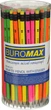 Набор графитовых карандашей Buromax Neon НВ с ластиком 100 шт (BM.8520) - изображение 1