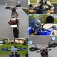 Зеркала SAVAGE для мото эндуро круглые шарнирные складные 10mm - изображение 2