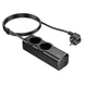 Мережевий подовжувач Hoco NS10 Wisdom 2-Position (PD67W/3C1A) Desktop Socket Black - зображення 5