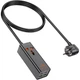 Мережевий подовжувач Hoco AC10A Barry PD65W GaN (2C2A with 1 socket) Desktop Charger Black - зображення 2