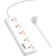 Сетевой удлинитель Hoco AC14A Rico 5-Position Socket (PD30W/1C3A) White - изображение 2