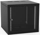 Шафа ZPAS 19", 10U, Z-BOX, змінні бічні стінки, скляні двері, 600x600 мм, максимально 100кг, чорна - зображення 1