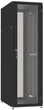 Шафа ZPAS 19", 42U, SZB IT, передні перфоровані, задні перфоровані розпашні, 600x1000 мм, максимально 1500кг, чорна - зображення 1