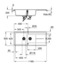 Кухонная мойка Grohe K400 1160 х 500 мм Granite Grey (31643AT0) - изображение 3