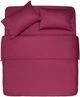 Простирадло на резинці Ardesto Mix&Match, 180x200+30см, 100% бавовна, сатин, бордовий - изображение 1