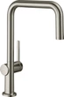 Змішувач для кухні Hansgrohe Talis M54, довж.виливу - 216мм, поворотний, 1важіль, KMU220, сталь - изображение 2