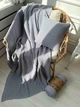 Плед вязаный ПРОВАНС Cotton серый, 200х220см 040381 - изображение 8