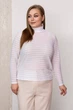 Гольф из стрейч-сетки Tatiana ТЕЗ белый 56 - изображение 4