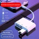 Переходник адаптер 4в1 кардридер 8Pin JH-0512 для IPhone/IPad Lightning на TF/SD/Type-C/USB3.0 White - изображение 2