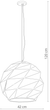 Підвісний світильник Light Prestige Reus LP-8069/1P L WH - зображення 2
