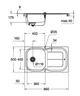 Кухонна мийка Grohe K300 45-S Нержавіюча сталь (31563SD0) - зображення 2