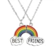 Парные кулоны-подвески дружбы на подарок для друзей Best Friends цепочка 50см 28035 - изображение 1