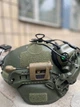 Активные наушники EARMOR M32 с креплением чебурашки + тактический фонарь на военный шлем - изображение 9