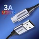 Кабель Micro USB Ugreen US290 60144 5V/3A для заряджання і передачі даних (Сірий, 0.25м) - изображение 3