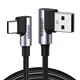 Кутовий кабель Ugreen Angled USB 2.0 A to Type-C US176 20857 (Чорний, 2м) - изображение 2