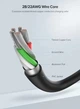 Кабель Ugreen USB 2.0 AM to Type-C US287 60115 (Чорний, 0.5м) - изображение 9