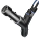 Автомобільний заряд Baseus Y-Type 3.4A 2USB + прикурювач CCALL-YX01 (Чорний) - изображение 3