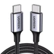 Кабель Ugreen USB Type-C - USB Type-C 5 А 100W 70429 (Сріблястий, 2м) - изображение 2