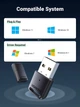 Bluetooth-адаптер Ugreen USB Bluetooth 5.0 передавач для комп'ютера, ноутбука 80890 (Чорний) - изображение 8