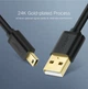 Кабель Mini USB Ugreen US132 для заряджання і передачі даних (Чорний, 0.5м) - изображение 9