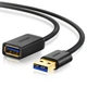 USB кабель подовжувач Ugreen USB 3.0 US129 (AM / AF штекер - гніздо, Чорний, 1м) - изображение 2