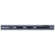 Багатопортовий хаб Baseus Harmonica 5-in-1 HUB Adapter CAHUB-K0G (Сірий, Тип-C to USB 3.0 x 2/SD/TF/Type-C) - зображення 4