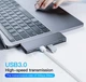 Багатопортовий хаб Baseus Harmonica 5-in-1 HUB Adapter CAHUB-K0G (Сірий, Тип-C to USB 3.0 x 2/SD/TF/Type-C) - зображення 9