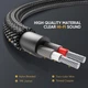 Аудіо кабель 2 RCA Jack 3.5 AUX Hi-Fi Ugreen AV116 (Чорний з сріблястим, 1м) - зображення 5