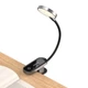 Універсальна акумуляторна LED лампа на кліпсі Baseus Comfort Reading Mini Clip Lamp DGRAD-0G (Темно-сіра) - зображення 5
