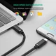 Кабель USB Type-C to Type-C Ugreen US286 з підтримкою PD QC 3.0 (Чорний, 0.5м) - изображение 6