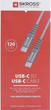 Kabel Skross USB-C to USB-C 1.2 m Space Gray (SKCA0017C-C120CN) - obraz 4