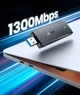 Дводіапазонний Wi-Fi AC адаптер Ugreen USB3.0 1300Mbps 2.4/5.8Ghz 50340 CM492 - изображение 4