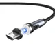 Магнітний кабель з наконечником UGreen Micro-USB для заряджання 540 Degree (Чорний, 1м) - изображение 1