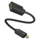 Перехідник UGreen Micro HDMI to HDMI Female Adapter Cable 20134 (Чорний, 22см) - изображение 2