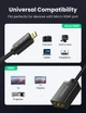 Перехідник UGreen Micro HDMI to HDMI Female Adapter Cable 20134 (Чорний, 22см) - изображение 7