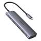 Багатопортовий хаб Ugreen CM136 5-in-1 HUB Adapter 50209 (Сірий, Type-C to 3xUSB 3.0/PD/4K HDMI) - изображение 1