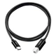 Кабель для принтера USB type C 2.0 - USB type B Ugreen US241 80811 (Чорний, 1м) - изображение 2
